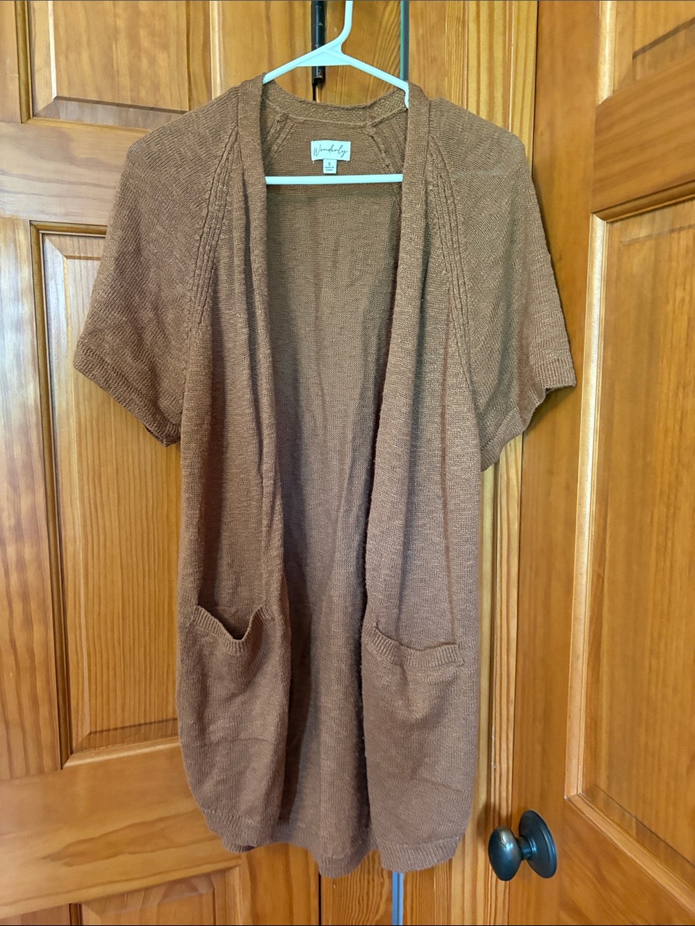 Wonderly Cozy Brown Knit Cardigan